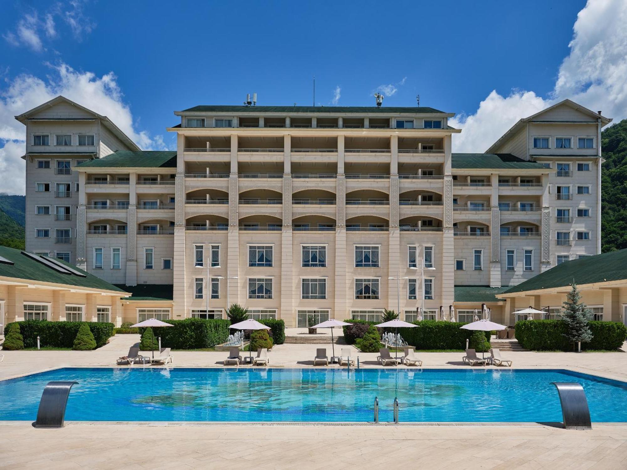 Qafqaz Riverside Hotel Gabala Exterior photo